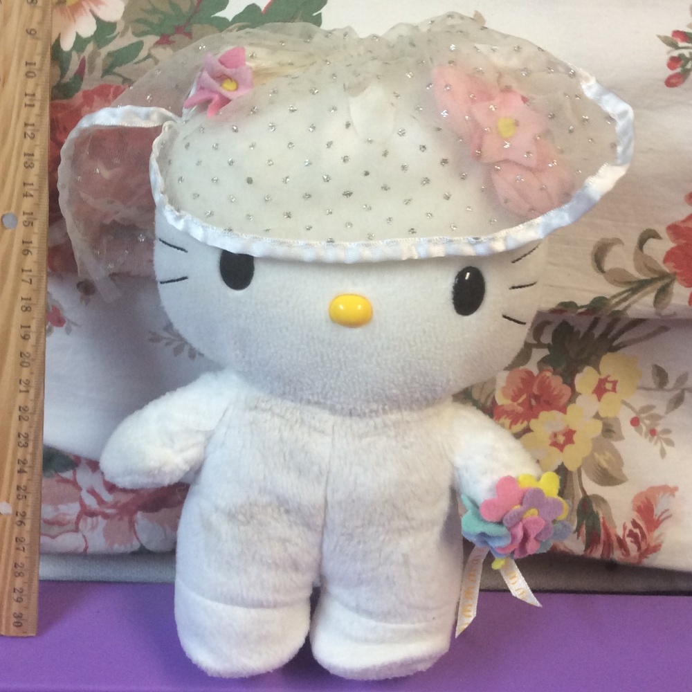 Unique Hello Kitty Sanrio Bride Stuffed Plush Doll Vintage 2000s